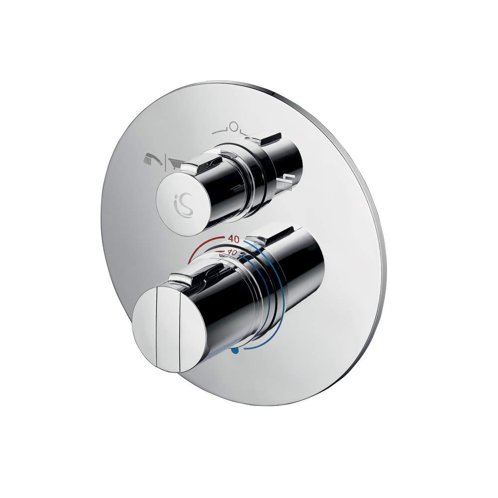 Ideal Standard A5879AA Concept Easybox Built-in Shower Mixer with Diverter - Round Faceplate, Chrome