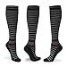 HLTPRO Compression Socks for Women & Men(4 Pairs) - Best Support for Medical，Circulation, Nurses, Running, Travel