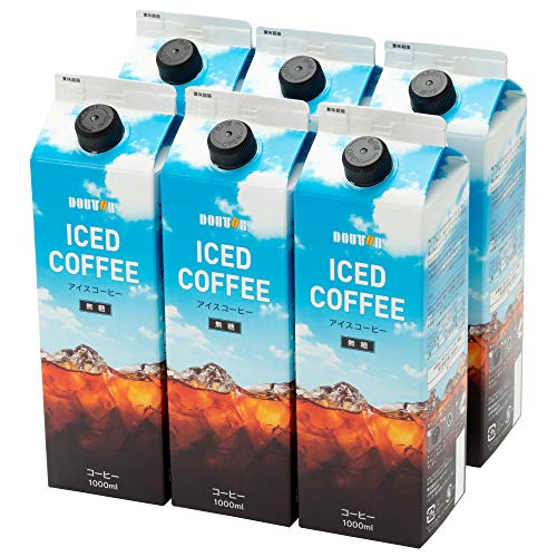 ドトールコーヒー LC154 無糖アイスコーヒー 1000ml×6本の商品画像