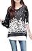 iNewbetter Womens Floral Batwing Sleeve Chiffon Beach Loose Blouse Tunic Tops (Pattern 23) one size