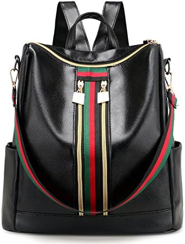 Women Backpack Purse PU Leather Zipper Bags Casual Backpacks Shoulder Bags