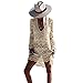 Womens' Hollow Lace Hook Cover Up Crochet Bikini Swimsuit Dress (Beige)