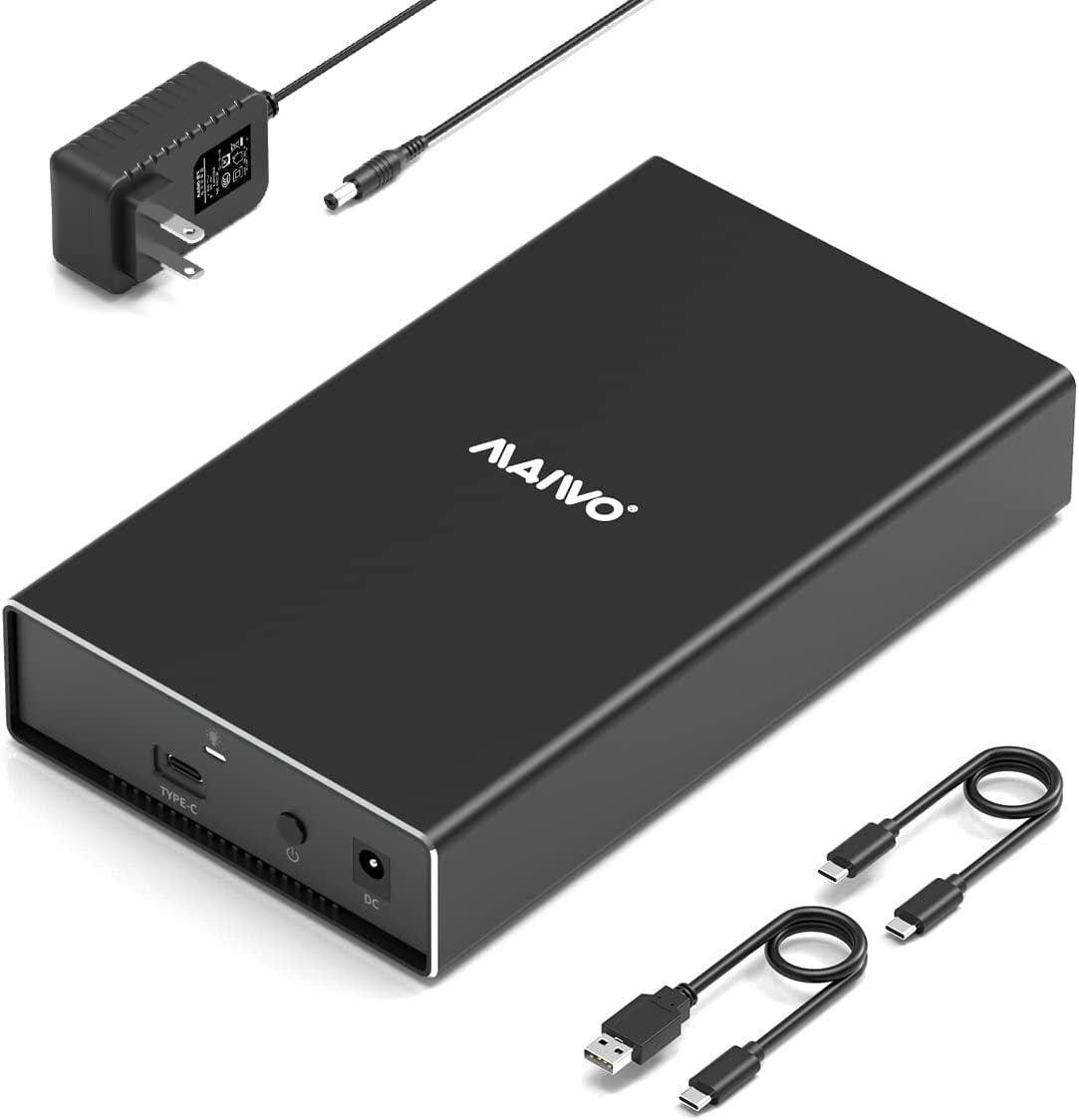 Photo 1 of MAIWO External SAS Enclosure,SAS/SATA Hard Drive Enclosure for 2.5/3.5 inch SSD HDD,SAS to USB3.1 Converter, 22TB Storage Expansion, Plug and Play