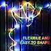 2 Pack RGB Solar Rope Lights Outdoor LED String Lights Waterproof Fairy Lights for Garden Patio Party Decoration Dusk to Dawn 23FT