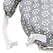 My Brest Friend Nursing Pillow, Sage Dotted Daisies, Grey, Green