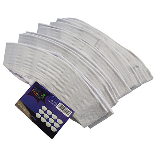 Yacht Hat - White Sailor Hats - Sailor Costume Hat by Funny Party Hats