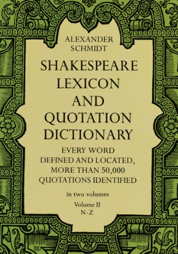 Download Shakespeare Lexicon and Quotation Dictionary, Vol. 2: 002 Download Shakespeare Lexicon and Quotation Dictionary, Vol. 2: 002