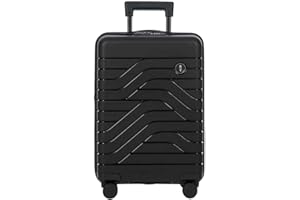 Bric's B|Y Ulisse 21-Inch Spinner - Luxury Carry-On Luggage With Spinner Wheels - Hard Shell Suitcases Made From Durable Polypropylene and Polycarbonate - Black