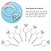 Wedding Decorations Wedding Cupcake Toppers Glitter Diamond Ring Design for Weddings Bridal Showers Party Supplies,72 Pieces