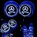 TaiFuMaoYi Led Car Cup Holder Mat Pad Waterproof Bottle Drinks Coaster Built-in Vibration Automatically Turn On at Dark Universal 7-Color Light 2-Packs(Mercedes-Benz)