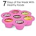 Best Homemade Baby Food Storage Container Freezer Trays - Reusable Food Container Silicon Tray With Clip On Lid - 2 Pack Bundle With 2 Bonus Spoons - BPA Free FDA Approved 2.6 Ounce - Purple & Pink