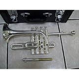 Piccolo trumpet, 4 piston, with hard case and mouthpiece