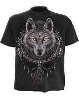 Spiral - Mens - WOLF DREAMS - T-Shirt Black - L