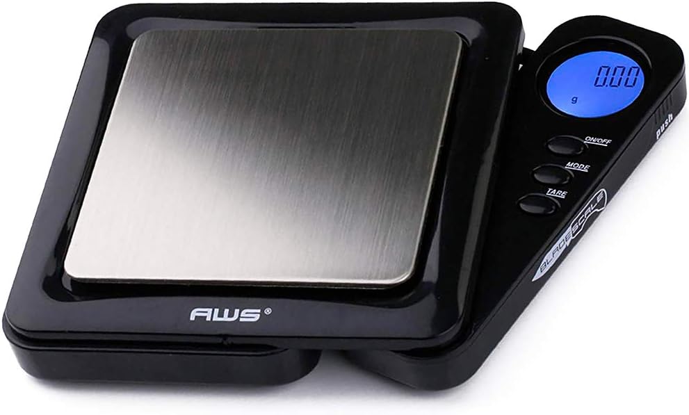 American Weigh Scales Blade Series Digital Precision Pocket Weight Scale, Black, 100 x 0.01G (BL-100-BLK)