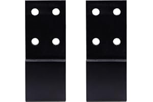 GTPARTES Bed Frame Legs Replacement Parts Bed Feet Furniture Support Leg Reinforcement Kit for Wooden Beds Table Cabinet Sofa Bolt-On Direct Replacement Straight Leg Replace Part Not Plastic Black 2 PCS 3inch