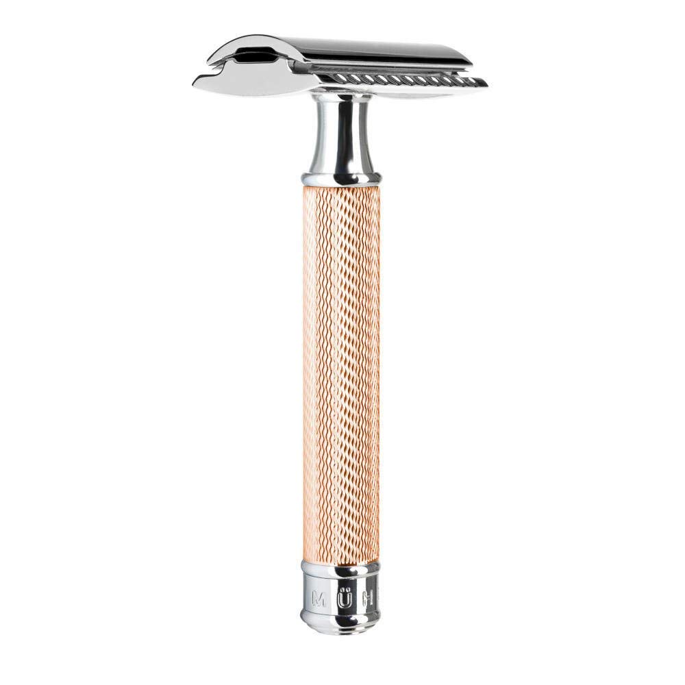 MÜHLE Traditional Rosegold Safety Razor, Closed Comb