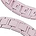 Oitom Stainless Steel Replacement Wristband Straps Band with Plated TPU Protective Bumper Case for Apple Watch Series3,Series 1,Series 2,Apple Watch Edition(Rose Gold/Sakura Pink,42mm)