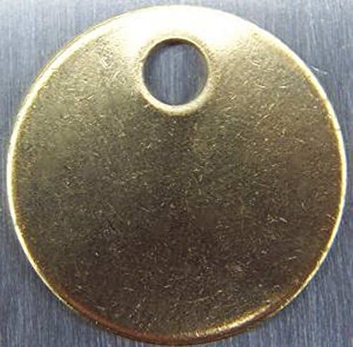 Tag-1" Round Brass 100pk