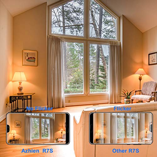 Azhien R7S LED 10W 118mm Lampadina a Doppio Effetto Lineare,Bianco Caldo 3000K,10 Watt,Equivalente a 48W 60W 75W 118mm Lampada Alogena,Dimmerabile, 230V AC, 1000LM,Confezione da 2