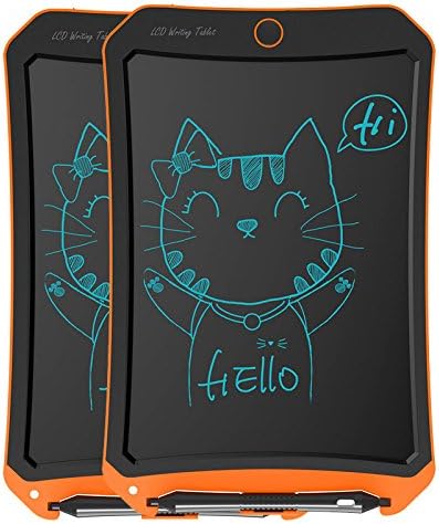 [2-Pack] LCD Writing Tablet, 8.5 Inch Handwriting Paper Electronic Drawing and Writing Pads Board Gifts for Kids and Adults at Home,School and Office (Orange)