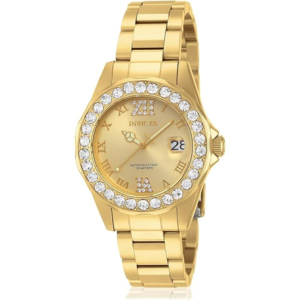 Invicta Women's 15251 Pro Diver Silver Dial Crystal Accented