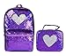 WOYYHO Sequin Backpack for Girls Glitter School Backpack Kids Kindergarten Elementary Bookbag Holiday Gift for Girls