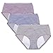 Intimate Portal Women Cotton Fresh Leak Proof Period Panties 3-pk Stripes S