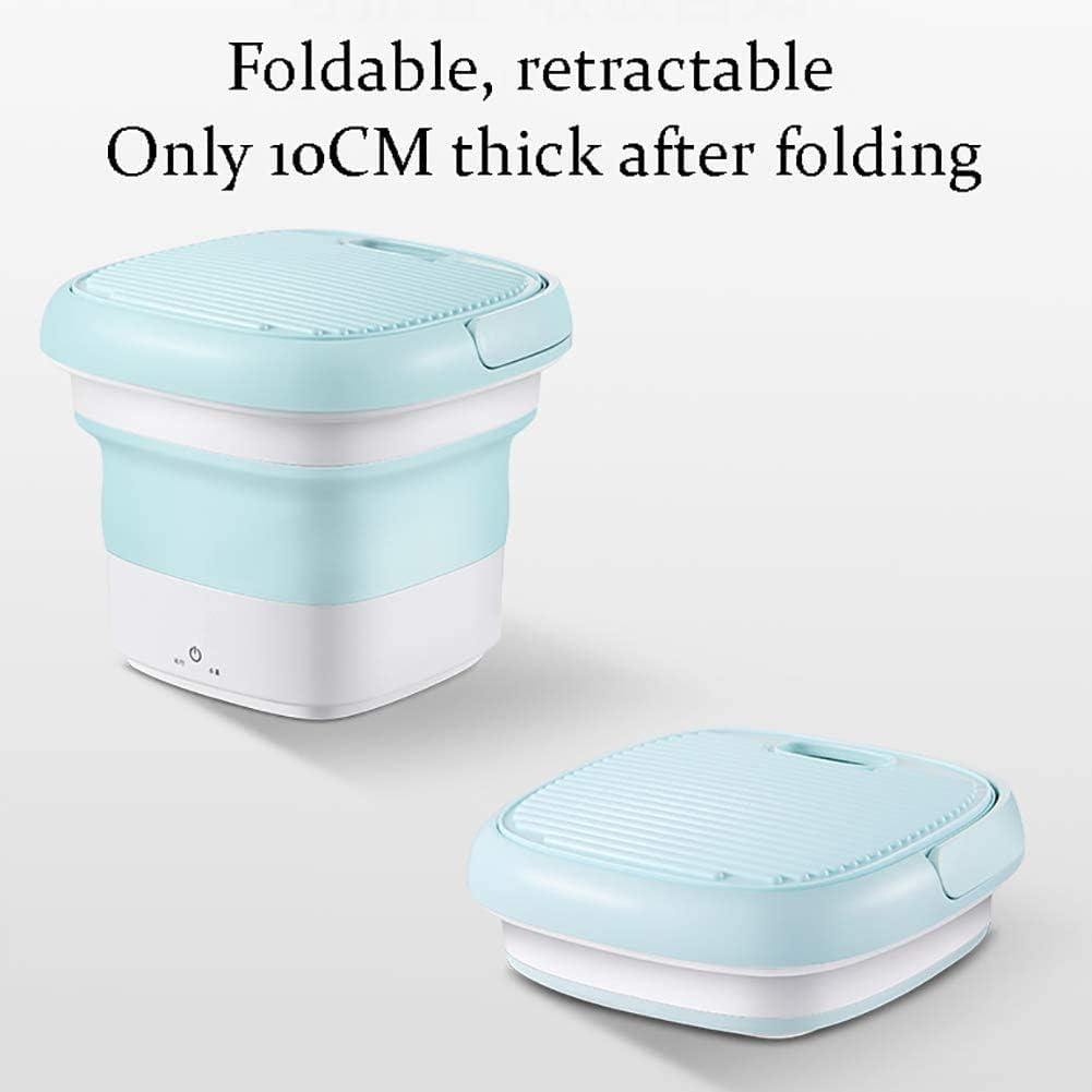 Draagbare Wasmachines Mini Opvouwbare Wasmachine Met Ultrasone Sterilisatie Automatische Ondergoedwasmachine Vrijstaande Babywasmachine Pink Blue