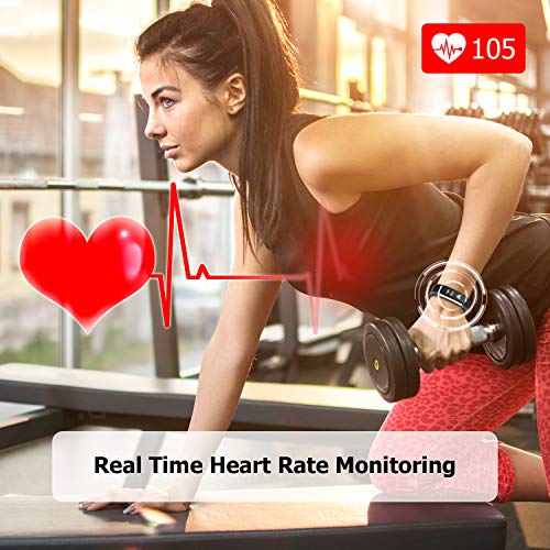 Letsfit Fitness Tracker HR, Activity Tracker Watch with Heart Rate Monitor, Pedometer, Sleep Monitor, 14 Sports Modes, Step Counter, Calorie Counter, IP67 Waterproof Fitness Watch for Kids Women Men - Thumbnail 5