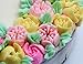 Acacia Place Russian Piping Tips Large Flower Cake/Cupcake Stainless Steel Decorating Icing Nozzles with Reusable Silicone Pastry Bag 8pc Set Plus Bonus Leaf Tip