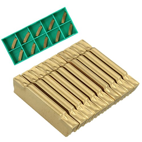 MASUNN 10pcs MGMN200-G 2mm Carbide Inserts for MGEHR/MGIVR Grooving Cut Off Tool Turning Tool