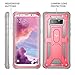 YOUMAKER Galaxy Note 8 Case, Heavy Duty Protection Kickstand Shockproof Clip Holster Case Cover for Samsung Galaxy Note 8 (2017 Release) Without Built-in Screen Protector (Pink/Gray)