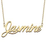 GR35Z9 Jasmine Name Necklace Gift for Her His
