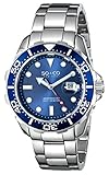 SO&CO New York Men's 5042.2 Yacht Club Quartz Unidirectional Blue Bezel Date Stainless Steel Link Bracelet Watch