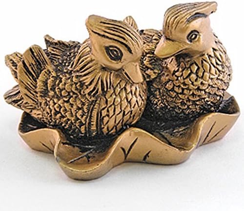 Giftman Feng Shui Mandarin Ducks - (The Symbol of Love and Marriage) Brown Resin Figurine 27707