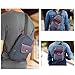 Qcute Canvas Sling Bag, Outdoor Sports Casual Chest Bags Satchel Shoulder Backpack for Men Women (Navy Blue)