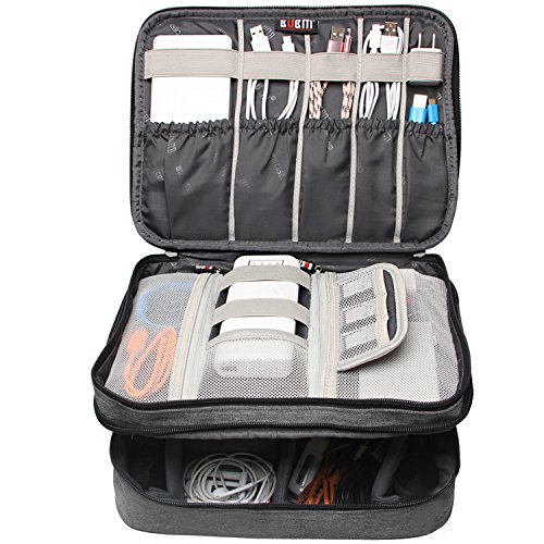 image for BUBM Travel Organizer, Electronic Accessories Storage Bag for Cord, Me