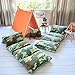 Butterfly Craze Kid's Floor Pillow Bed Cover - Use as Nap Mat, Portable Toddler Bed Alternative for Sleepovers, Travel, Napping, or as a Lounger for Reading, Playing. Cover Only!
