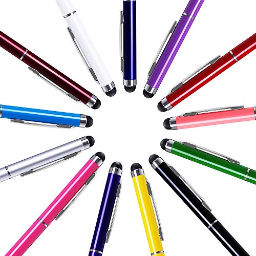 image for Stylus Pens for Touch Screens, Briout 2 in 1 Capacitive Stylus Pack of