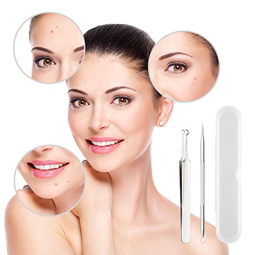 image for TailaiMei Blackhead & Splinter Remover Kit, Comedone Extractor Curved 