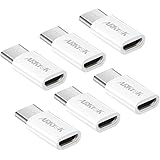 ARKTEK USB-C Adapter USB Type C (Male, Thunderbolt 3 Compatible) to Micro USB (Female) Sync and Charge Adapter for Pixel 4 S2
