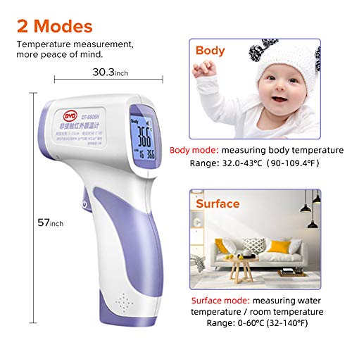 Infrared Forehead Thermometer NonContact Medical Thermometer with LED