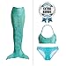 Tendol; 3 Pc Mermaid Tail, Monofin Compatible, For Children