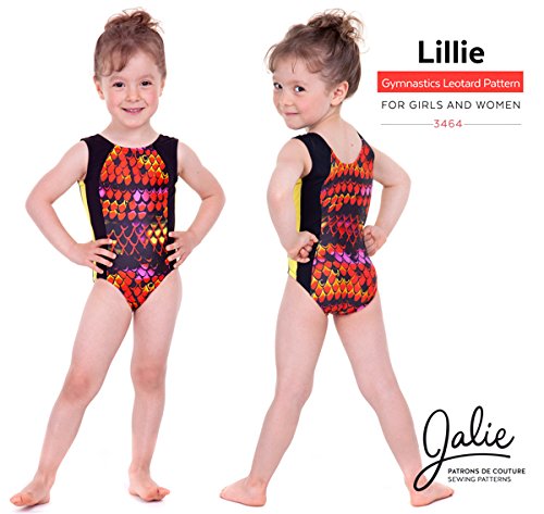 Jalie Lillie Princess Seam Gymnastics Leotard Sleeve Options Sewing Pattern 3464 - Thumbnail 4