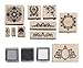 Martha Stewart Crafts Wooden Rubber Stamp Set, Flourish