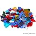 Milltown Merchants™ Stained Glass 10 lb Value Pack - Bright Stained Glass Assortment - Broken Glass for Stepping Stones and Crafts - Mixed Color Glass Coblets