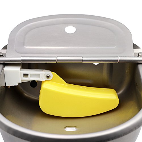 Livestocktool Stainless Steel Water Bowl with Scupper/Cooper Valve Float Valve Waterer Trough for Animal (Cattle, horse, dog, etc) - Thumbnail 2