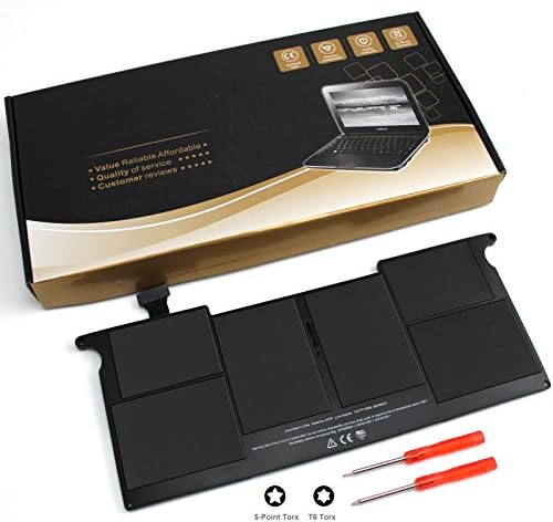 Easy&amp;Fine High Performance macbook batteries for Apple A1375 A1370 (2010) 020-6920-A 661-5736 MacBook Air 11 Inch MC505 MC506 MC505LL/A MC505LZ/A MC506LL/A (7.3V 35Wh), 1 Year Warranty!