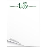 Personalized Notepad with Modern Handwritten Script Font