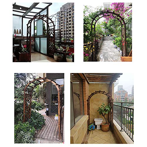 REXX Torbogen Rankenbogen Gartenpergola Rosenbogen Freistehend Gartenlaube für Kletterpflanzen Romantischer… – Bild 6
